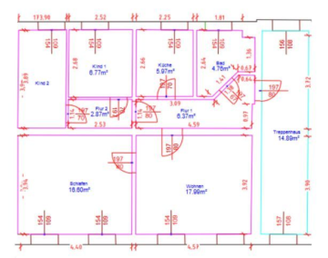 Spechthausen 28 l Renovierte 3-Zimmer Wohnung mit Gartenanteil, Keller und Stellplatz - WE 003 Grundriss_einzel (6270)