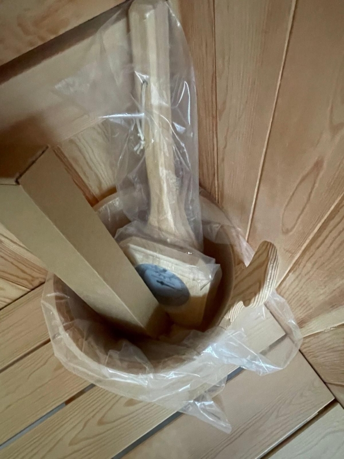 Sauna Utensilien
