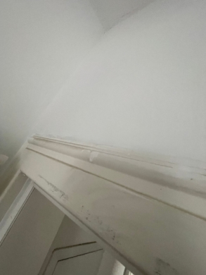 Charakter-Dachgeschoss mit Garten in Potsdam – für Mieter mit Gestaltungswillen - Unrenovierter Türrahmen (5956)