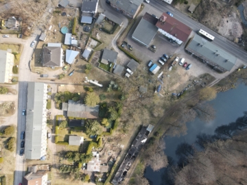 Zwei Mehrfamilienhäuser als Kapitalanlage inkl. traumhaftem Baugrundstück & Nebengebäude in Spechthausen bei Eberswalde - Luftbild von Spechthausen (4678)